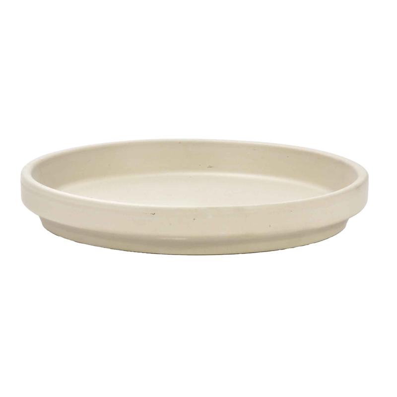 Soucoupe standard granit blanc, 5"