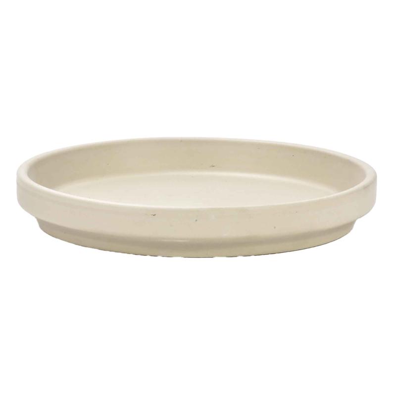 Soucoupe standard granit blanc, 9"