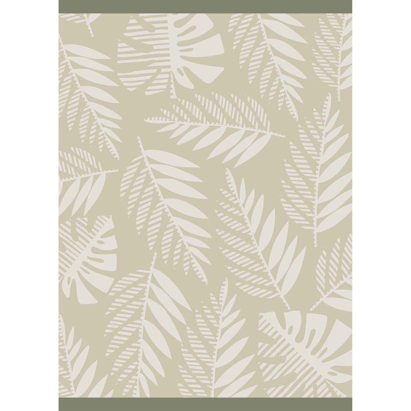 Tapis d'extrieur tiss, feuilles (5' x 7')