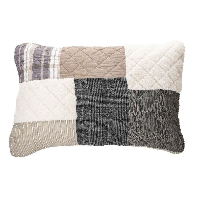 Cache-oreiller dcoratif Patchwork Theory, king (20'' x 36'')