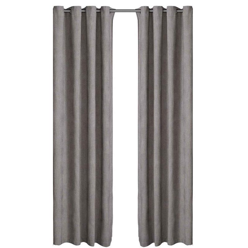 Rideau opaque gris Bryan, 54'' x 96''