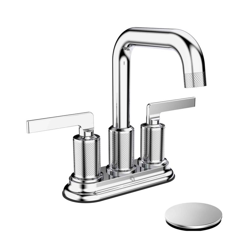 Robinet pour lavabo de salle de bain avec contrle de volume INDY, chrome