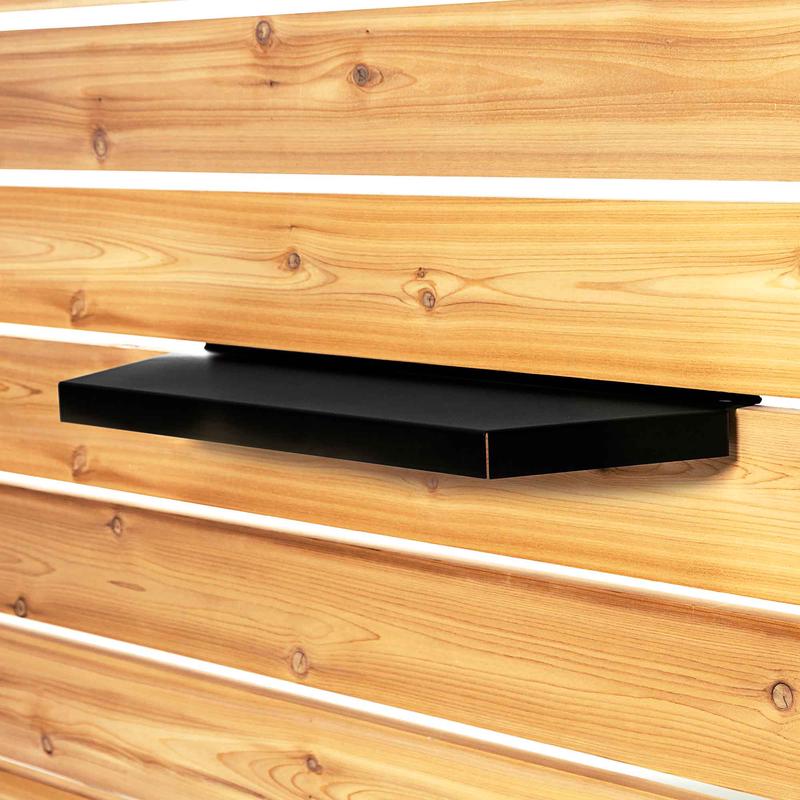 Tablette d'acier pour clture, noir (24")