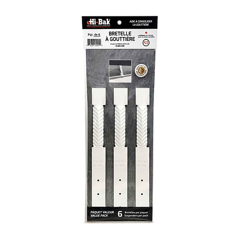 Bretelle  gouttire, blanc (6 units)