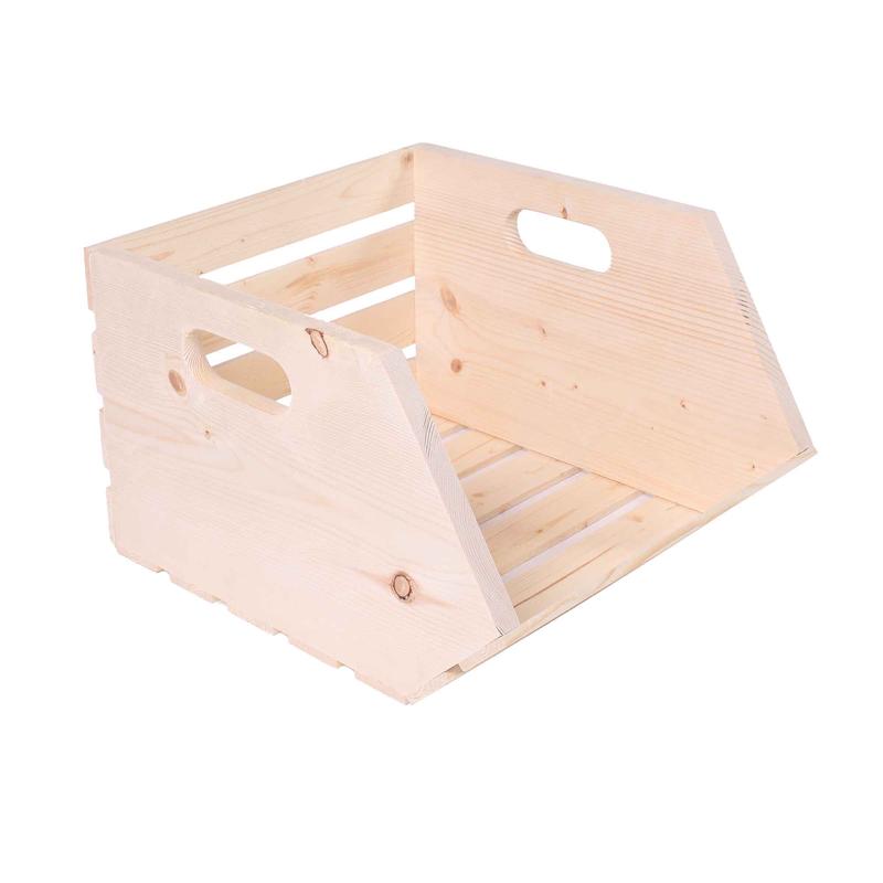 Caisse en pin, empilable (16")