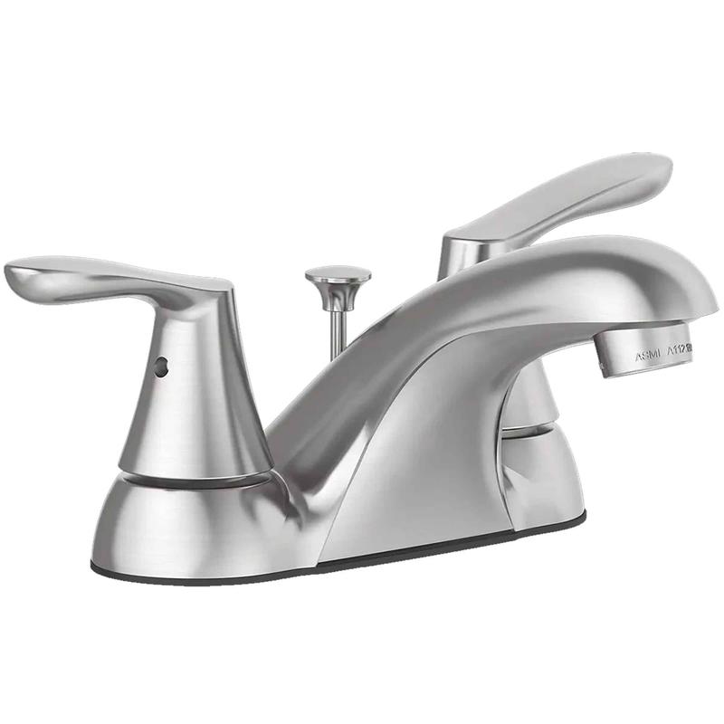 Robinet de lavabo  2 poignes Infinity, nickel bross