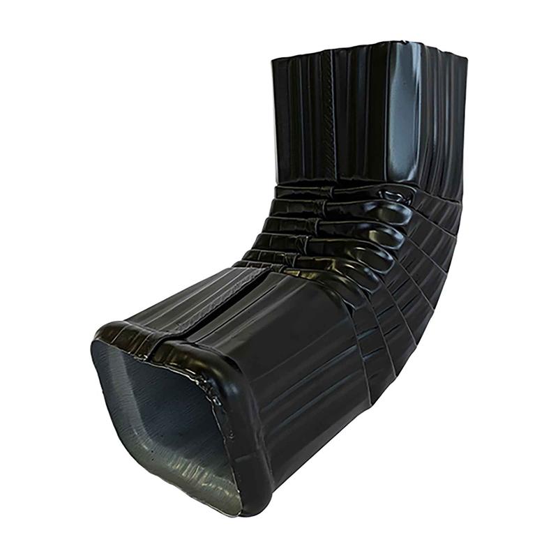 Sabot A pour descente de gouttire en galvalume, noir (2" x 3")