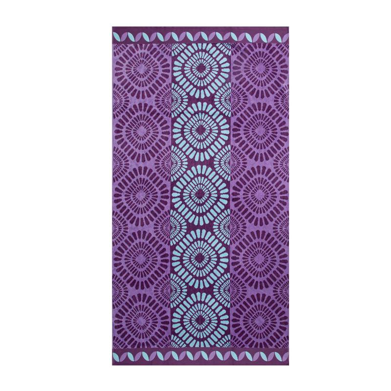 Serviette de plage en jacquard velours, 32'' x 62'' (mosaque)