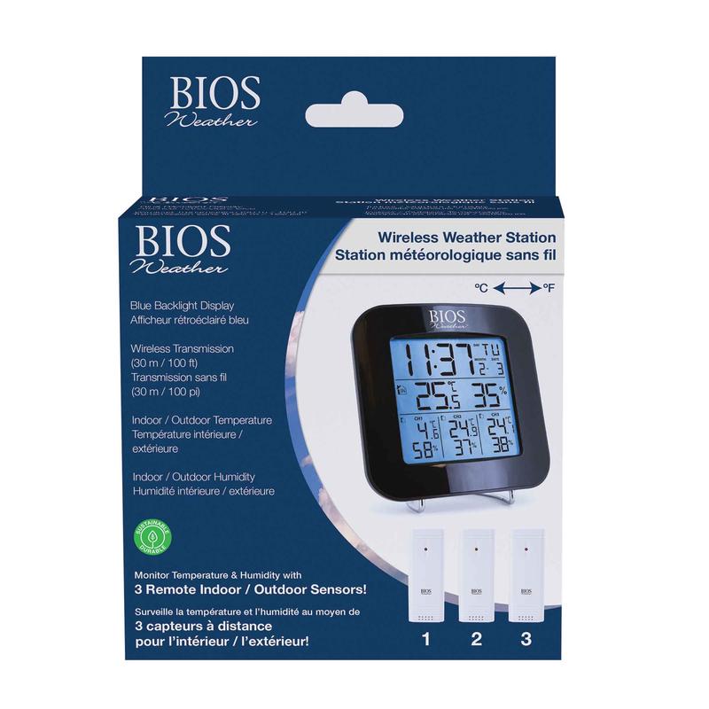 Station mtorologique sans fil, 3 capteurs