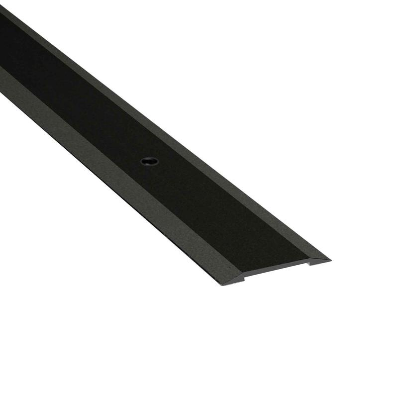 Bordure de joint de plancher noir mat, 1-1/4" x 3'