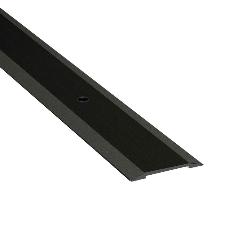 Bordure de joint de plancher noir mat, 1-1/4" x 6'
