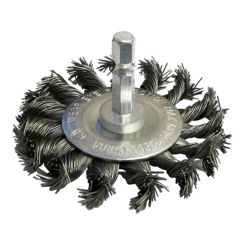 Brosse de finition  fils nous, 1'' (rugueux)