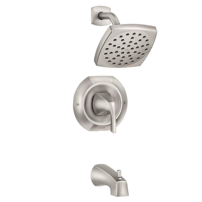 Robinet de bain / douche  1 manette Lindor, nickel bross