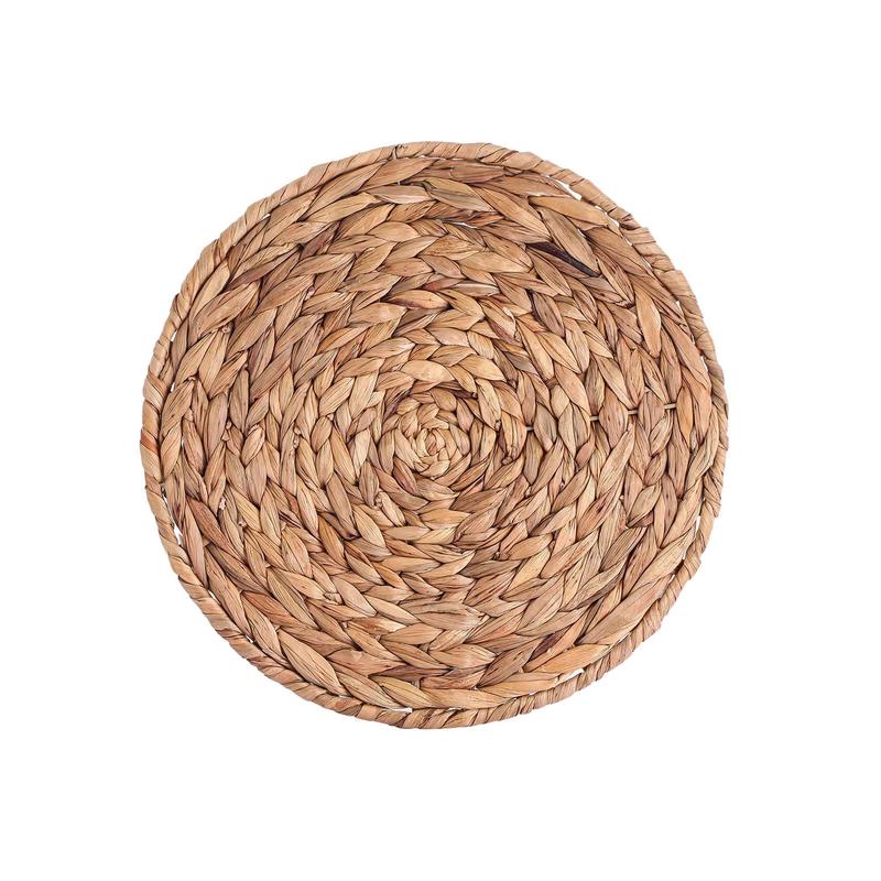 Tapis en jacinthe d'eau, rond