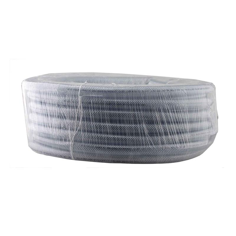Tuyau en PVC clair renforc de polyester, 1" OD x 3/4" ID x 100'