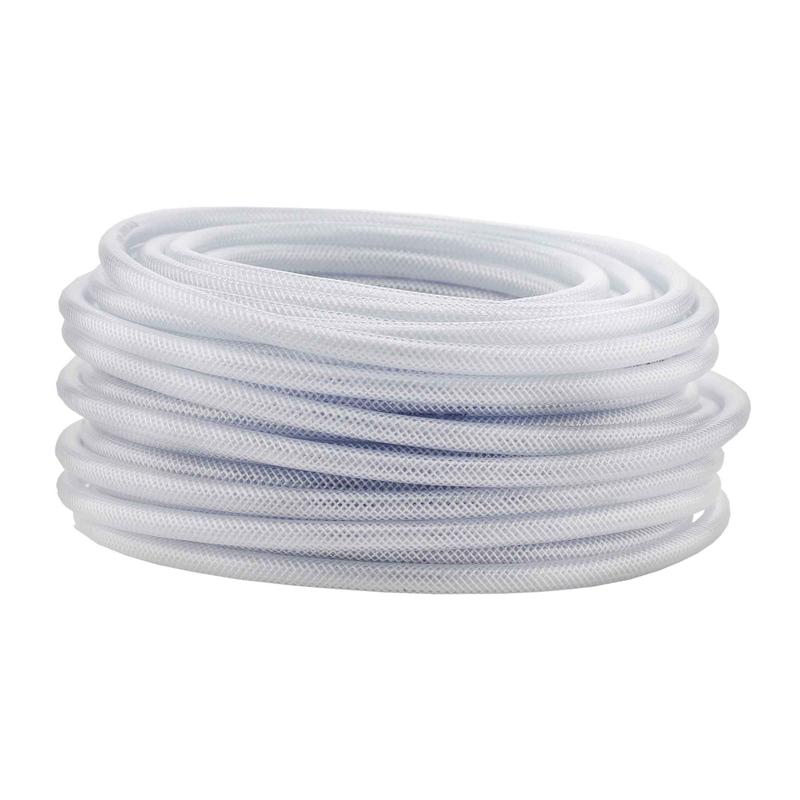 Tuyau en PVC clair renforc de polyester, 7/8" OD x 5/8" ID x 100'