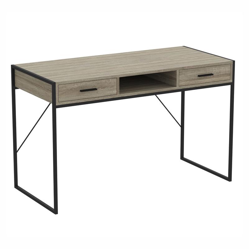 Bureau de travail avec 2 tiroirs et 1 tagre, 48" x 22" x 30"