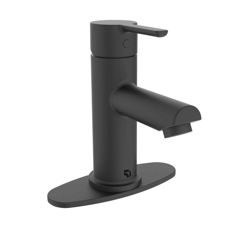Robinet Delphi pour lavabo de salle de bain, noir mat