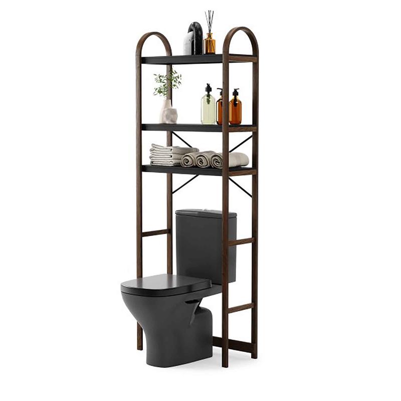 tagre pour dessus de toilette Bellwood, noir et noyer