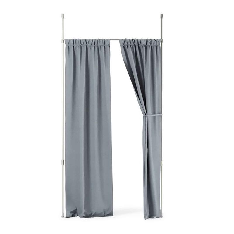 Tringle  rideaux extensible et sparateur de pice Anywhere, nickel