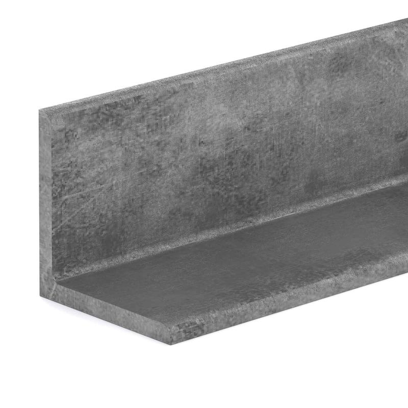 Angle en acier non plaqu, 1/8'' x 1-1/4'' x 48''