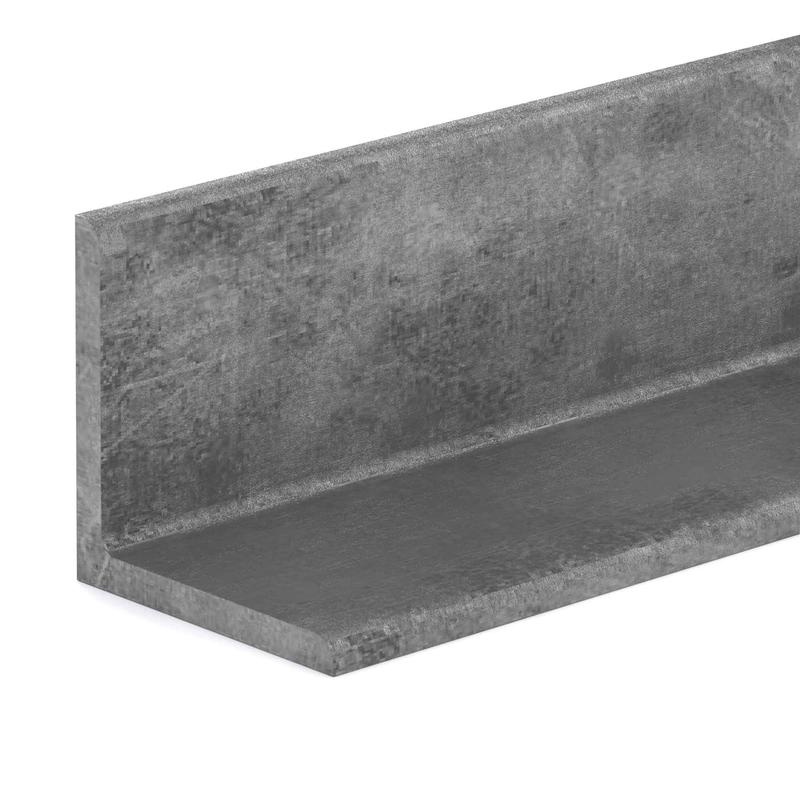 Angle en acier non plaqu, 1/8'' x 1/2'' x 48''