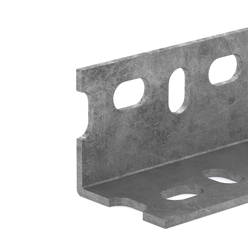 Angle perfor en acier galvanis, 1-1/2'' x 48''