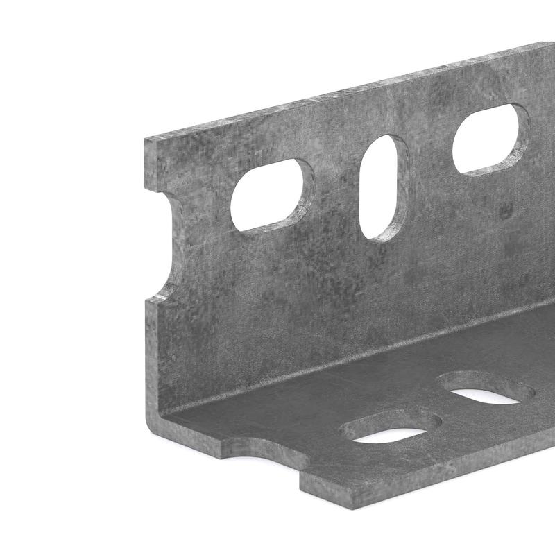 Angle perfor en acier galvanis, 1-1/2'' x 72''