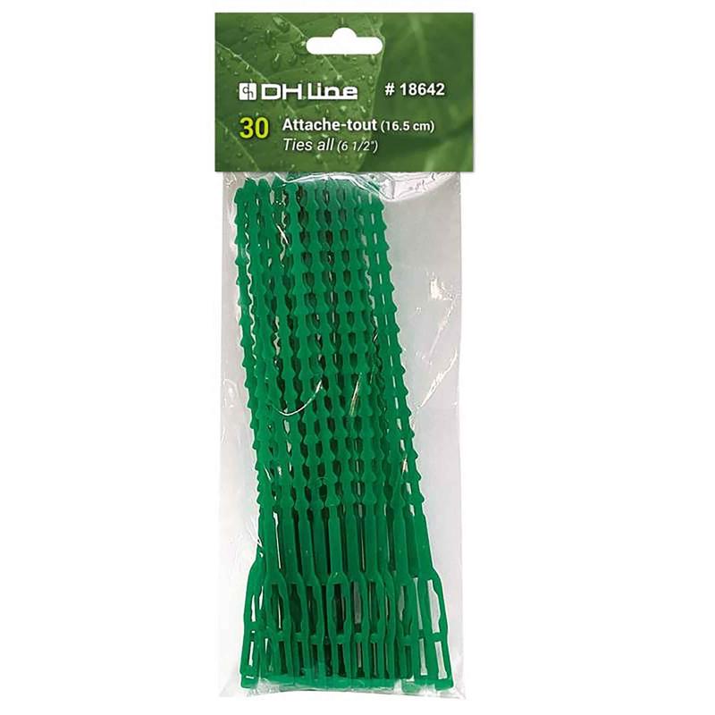 Attache-tout vert, 6-1/2'' (30 units)