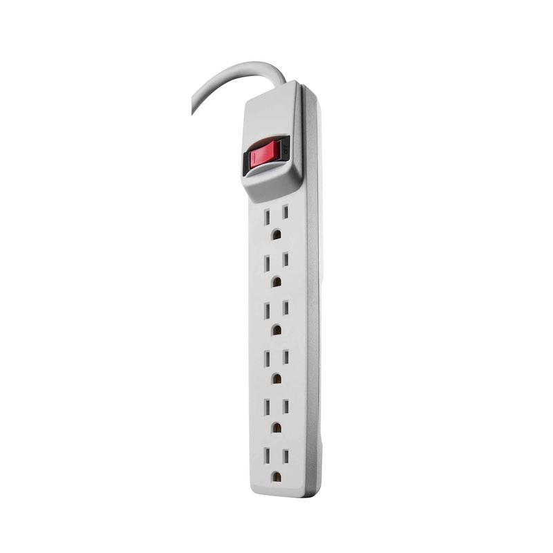 Barre dalimentation  6prises, blanc