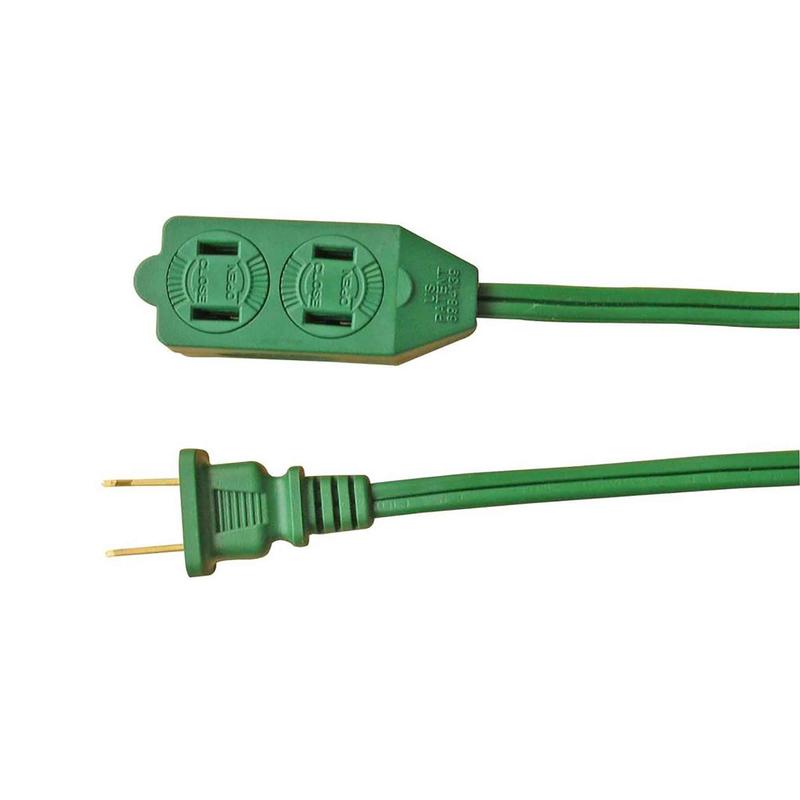 Rallonge lectrique  cordon16/2 PXWT de 3m  3 prises, vert