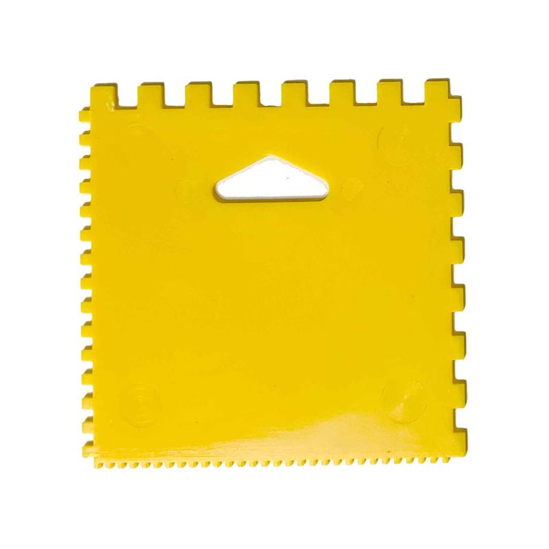tendeur en plastique avec dents carres pour adhsif, 4" x 4''