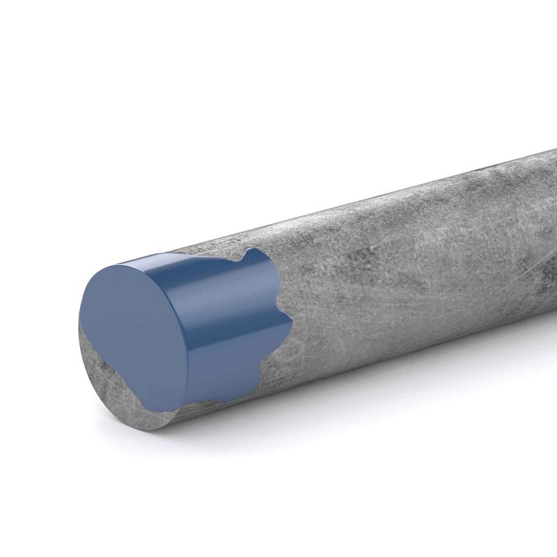 Tige non filete en acier non plaqu, 1/8'' x 36''