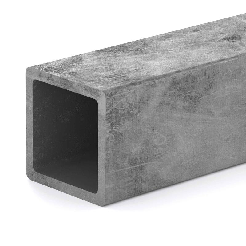 Tube carr en acier non plaqu, 3/4'' x 48''