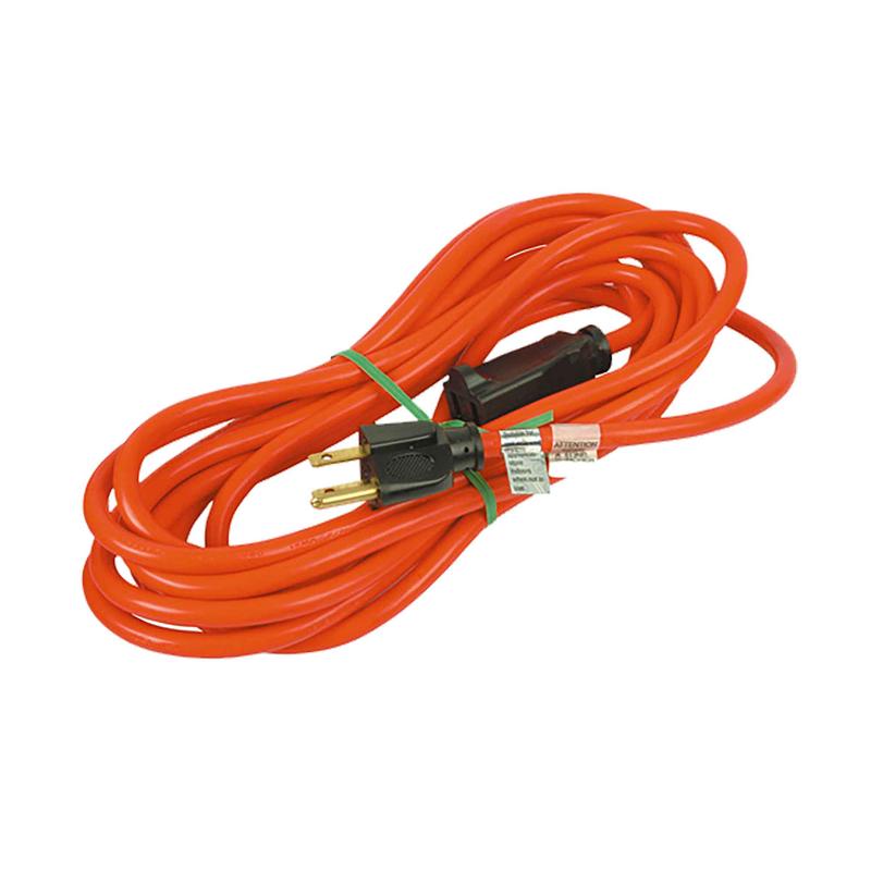 Rallonge lectrique d'extrieur  cordon 16/3 de 16',4''  1 prise, orange