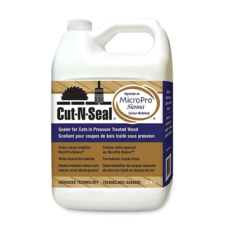 Scellant pour coupes de bois trait sous pression brun cdre, 3,78L