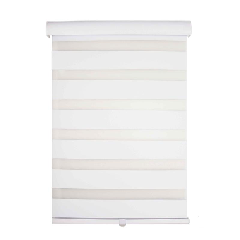 Store sans cordon en polyester blanc, 24" x 84"