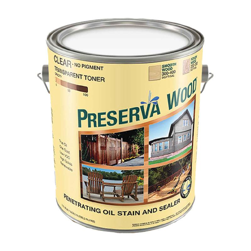 Teinture  l'huile pntrante avec scellant transparent, 3,78 L