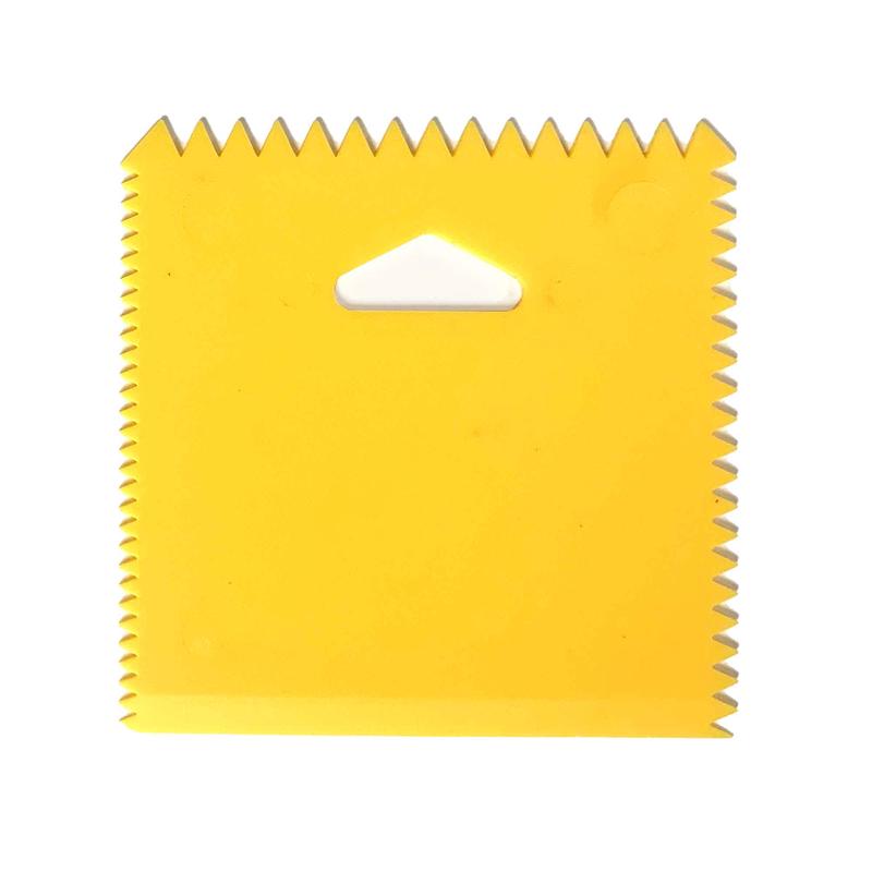 tendeur en plastique  dents de scie pour adhsif, 4" x 4''