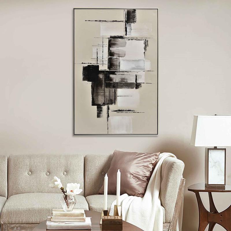 Toile abstraite bloque, 31-1/2'' x47-1/4''