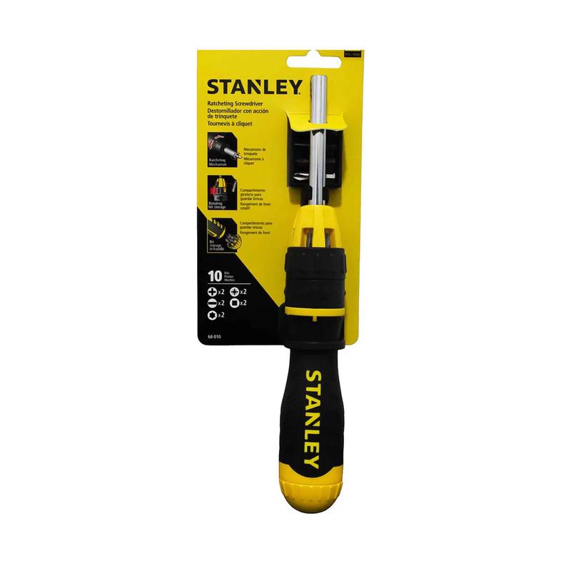 Tournevis  cliquet  embouts interchangeables, 10pices