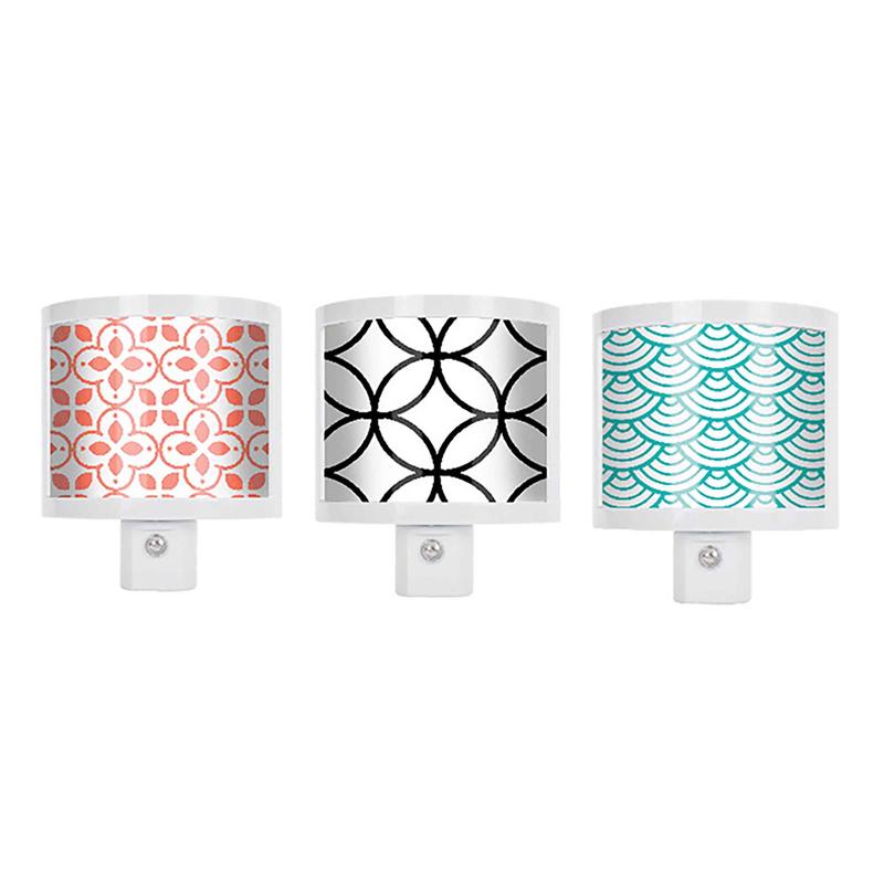 Veilleuse  DEL enfichable dcorative, choix entre 3modles