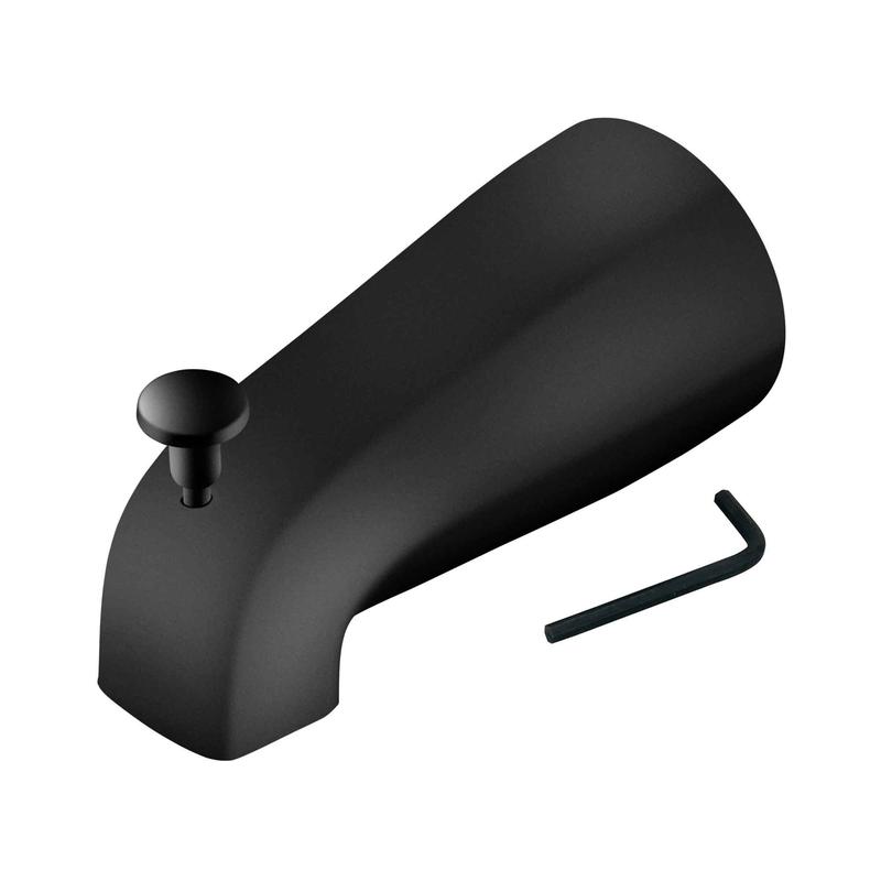 Bec de baignoire universel, noir mat