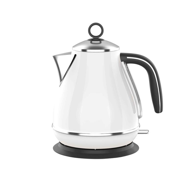 Bouilloire rtro blanche, 1,7L