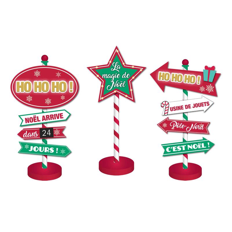 Affiche de Nol en franais, choix entre 3 modles