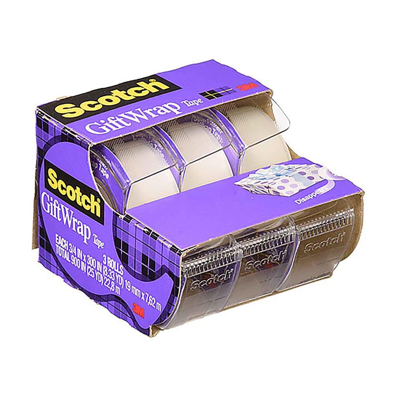 Ruban pour lemballage de cadeaux, 3/4" x 300" (3 units)