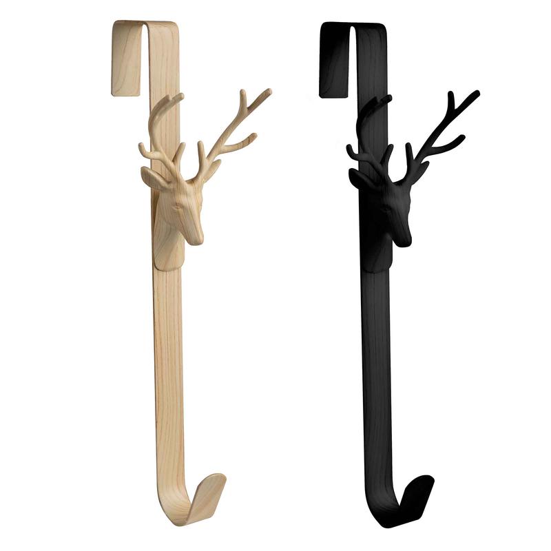 Support pour couronne avec tte cerf, choix entre 2 couleurs