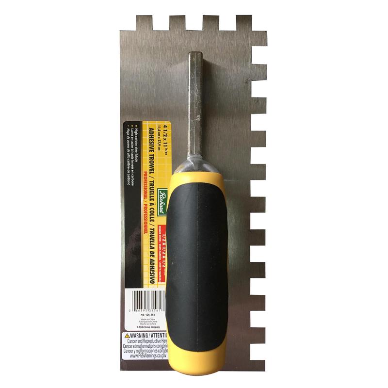 Truelle  colle avec dents carres (1/2 x 1/2 x 1/2'')