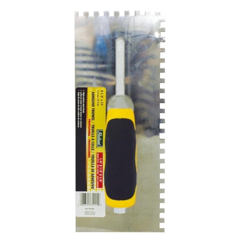 Truelle  colle avec dents carres (1/4 x 1/4 x 1/4'')