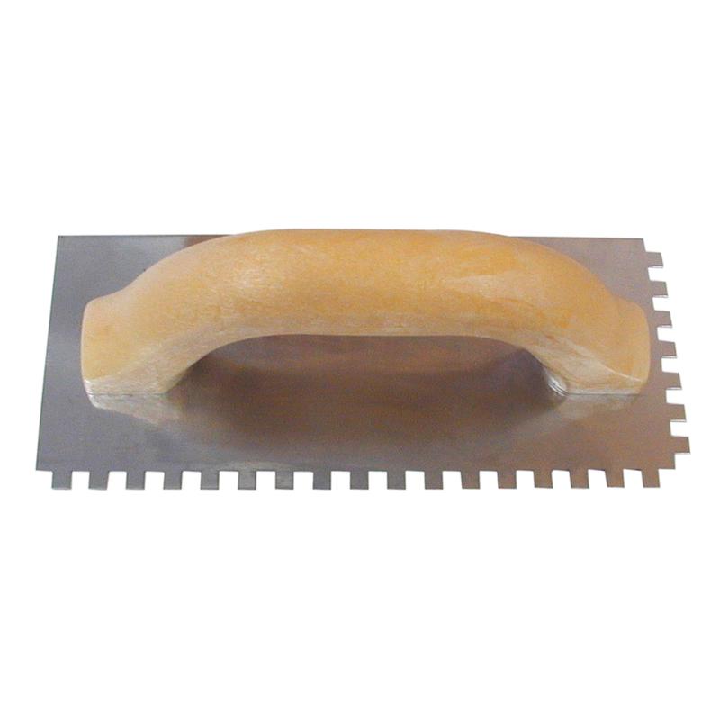 Truelle  cramique avec dents carres (1/4 x 1/4 x 1/4'')